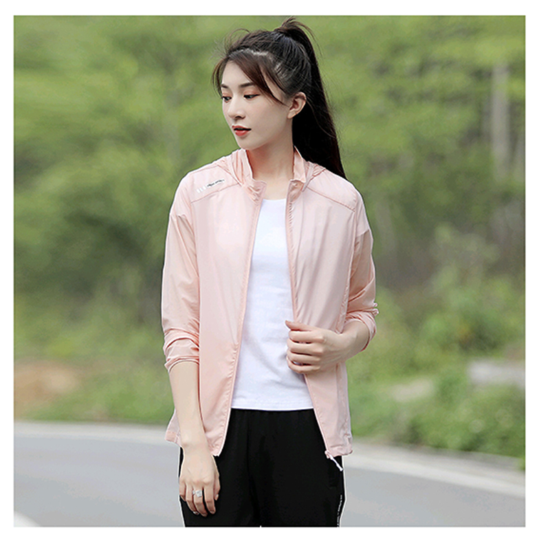 Xin mọi người Bộ áo khoác chống nắng nhiều màu sắc cho nam và nữ Quần áo bảo vệ mặt trời Áo khoác da mỏng chống tia cực tím mát Quần áo thể thao khô