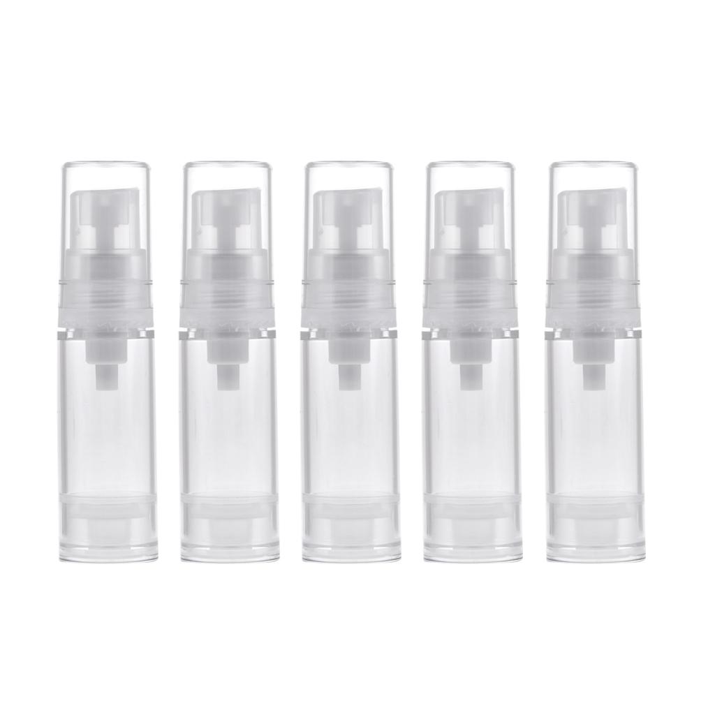 5 Cái 5 Ml Rõ Ràng Hút Chân Không Bình Đựng Mỹ Phẩm Loại Kem Dưỡng Hộp Đựng Ống Đựng