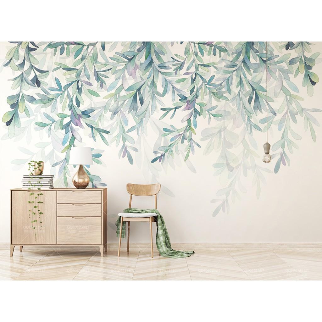 Tranh dán tường canvas hình lá ADH25622