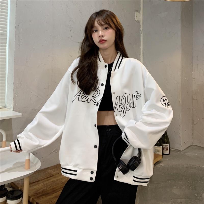 Áo khoác nữ nam bomber unisex gió jacket dù 2 lớp cúc bấm form rộng local brand ulzzang phong cách hàn quốc đep ARAFNP