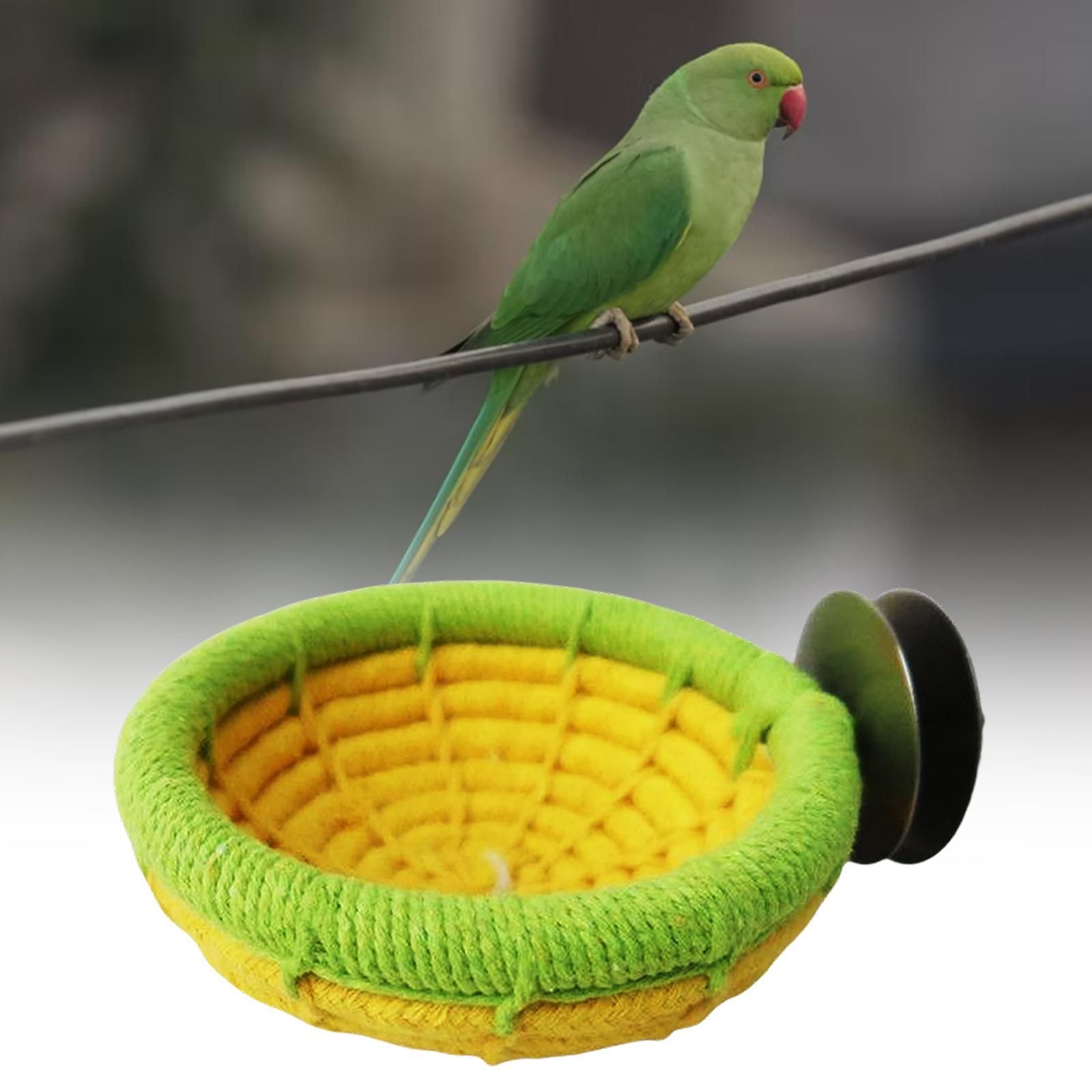 Soft Bird Nest Hanging Bed Toys Cave Cage Cotton Rope Hut for Cockatoo Pet Supplies