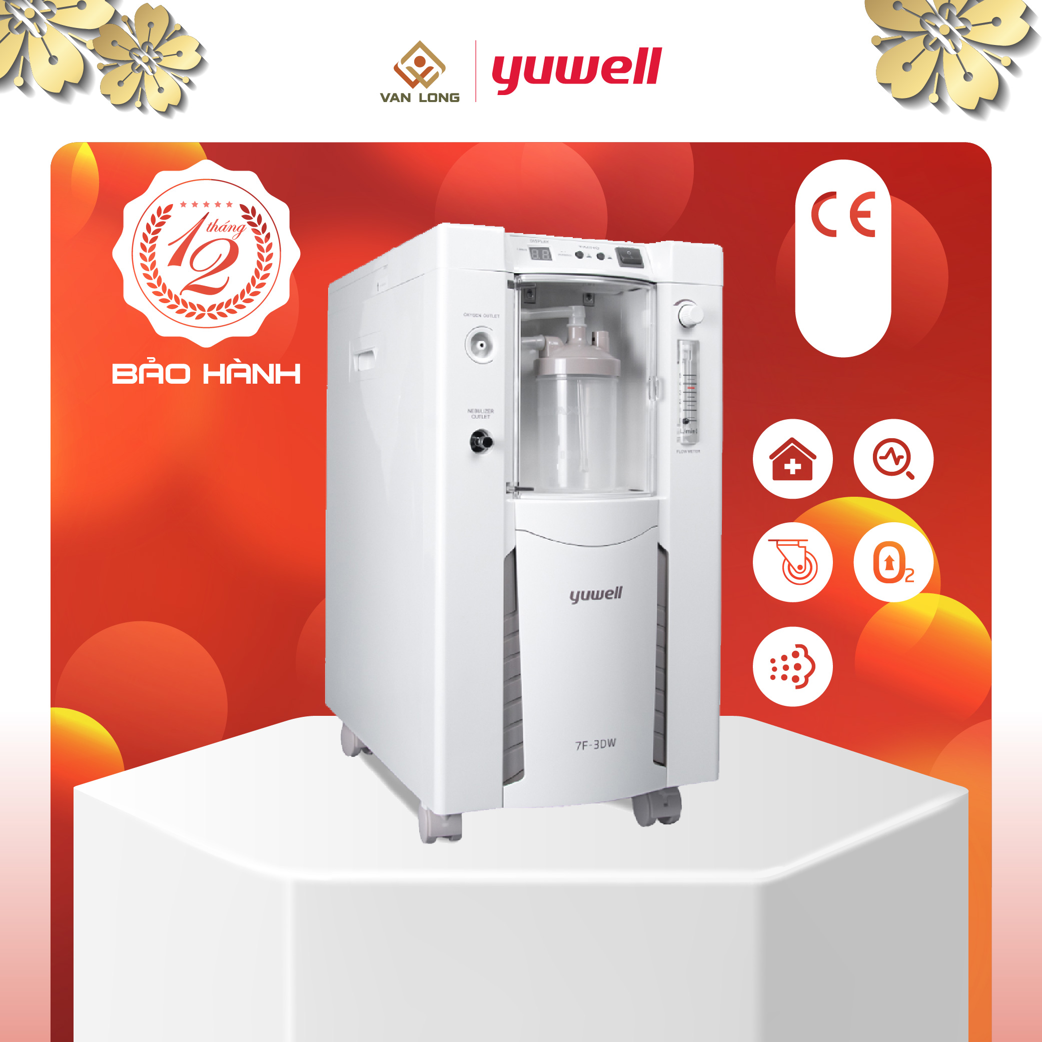 Máy tạo oxy Yuwell 7F-3DW