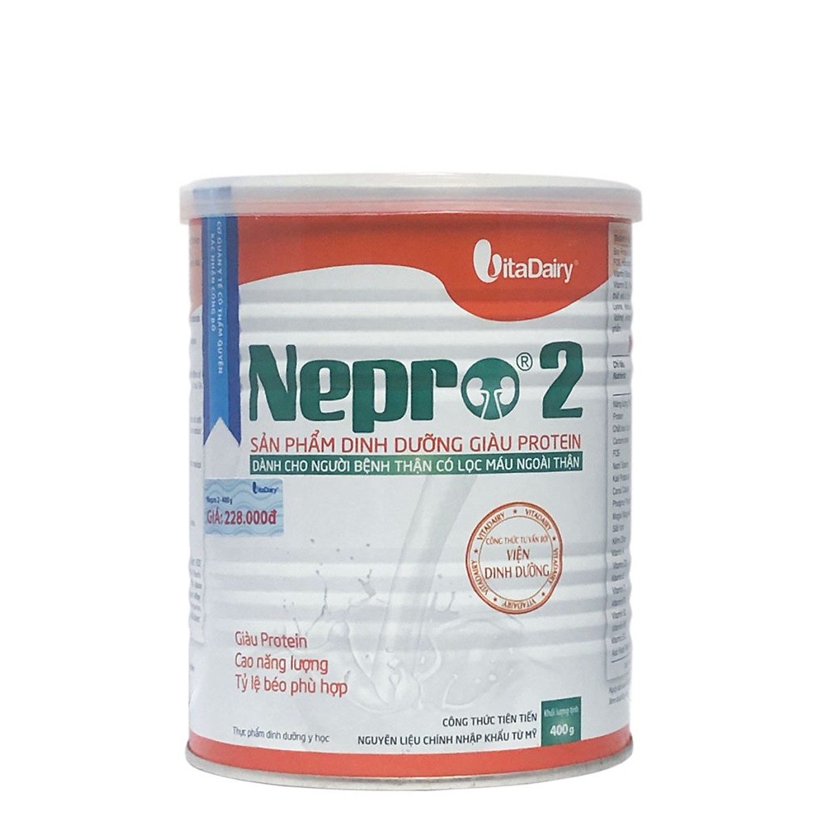 3 Hộp Sữa Bột Vitadairy Nepro 2 (400g)