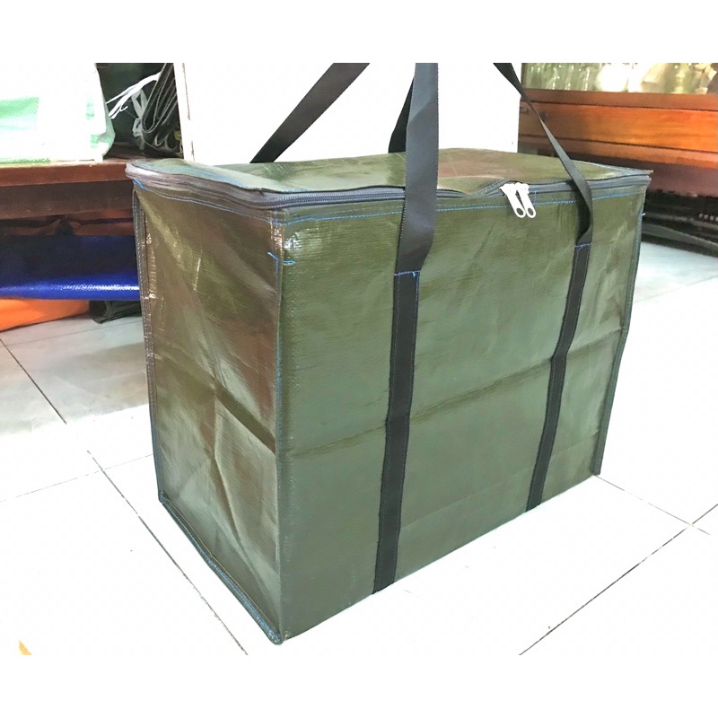 Túi bạc đựng đồ loại dày -  Màu Xanh Rêu Tím đựng đồ đc tới 60kg