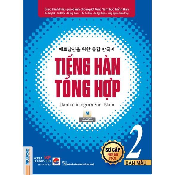 Sách - Tiếng Hàn Tổng Hợp - Sơ Cấp 2 - Sách Bài Học + Bài Tập - Bản Màu - MCBooks