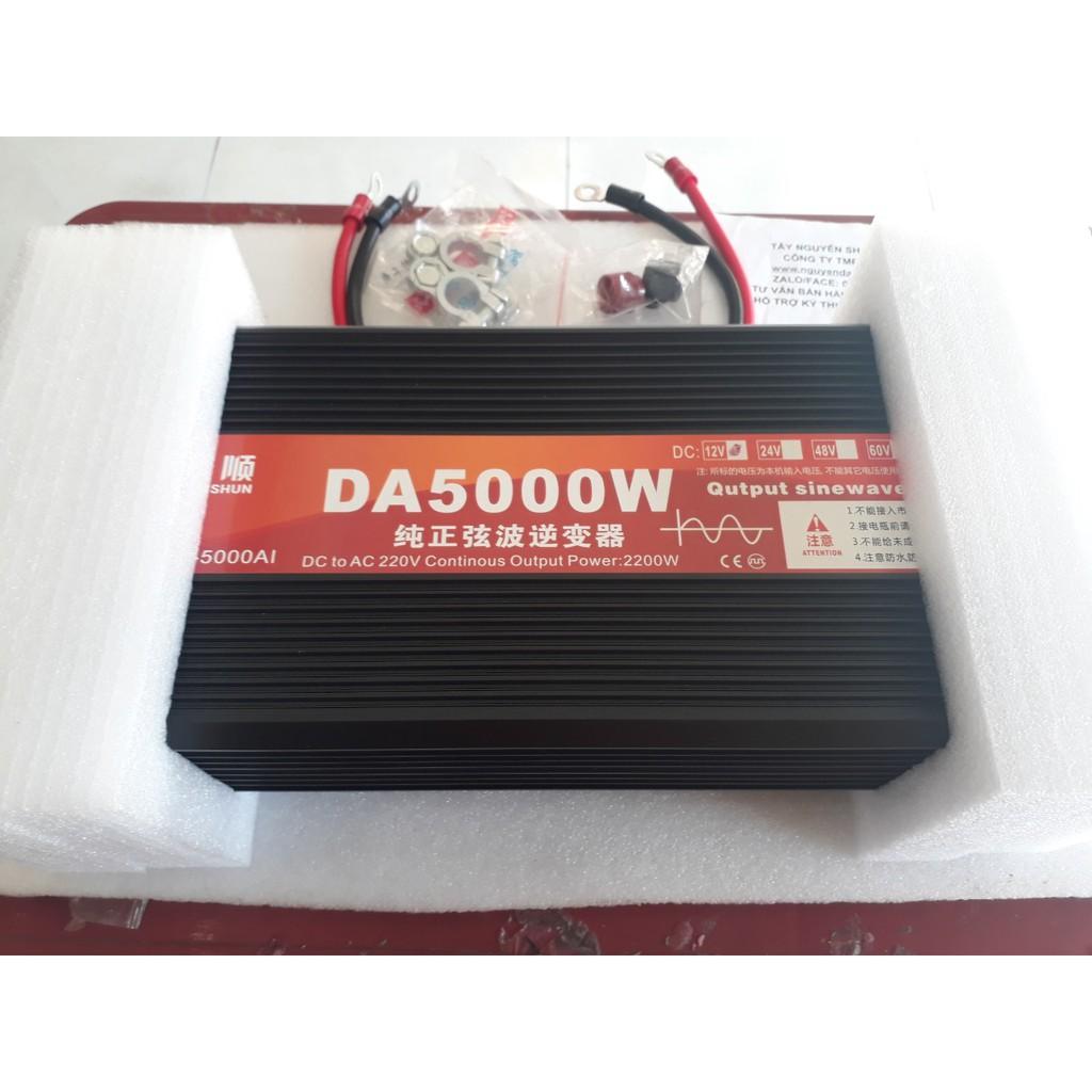 Bộ đổi nguồn inverter 12v/24V lên 220v 5000W Sóng Sin chuẩn -5000W INVERTER 5000W - HÀNG CHUẨN DA