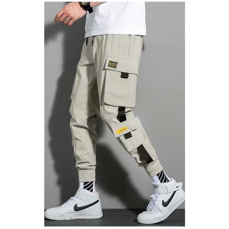 Quần jogger nam túi hộp chất kaki cotton mềm mịn, phong cách đường phố, hàn quốc K41