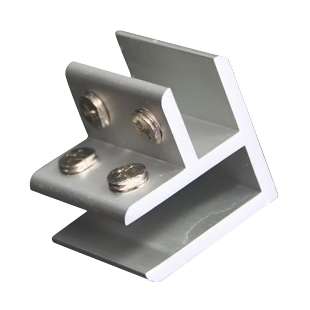 2PCS Glass Clamp Adjustable Glass Bracket for Balustrade Staircase Handrail