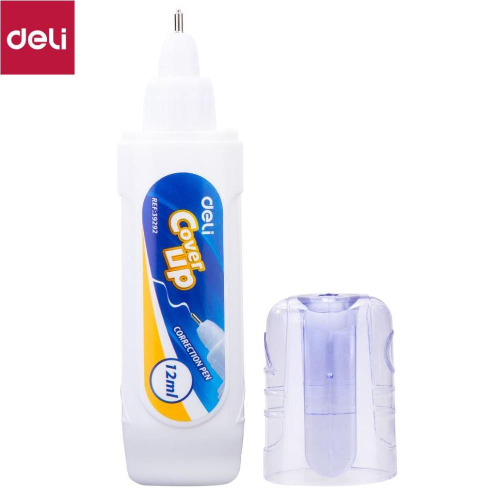 Bút xóa nước 12ml Deli, Xanh dương - 1 cái E39292 [Deli]