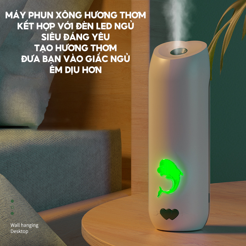 Máy Phun Xông Nước Hoa Khuyếch Tán Mùi Hương Phòng Ngủ Có Chức Năng Hẹn Giờ