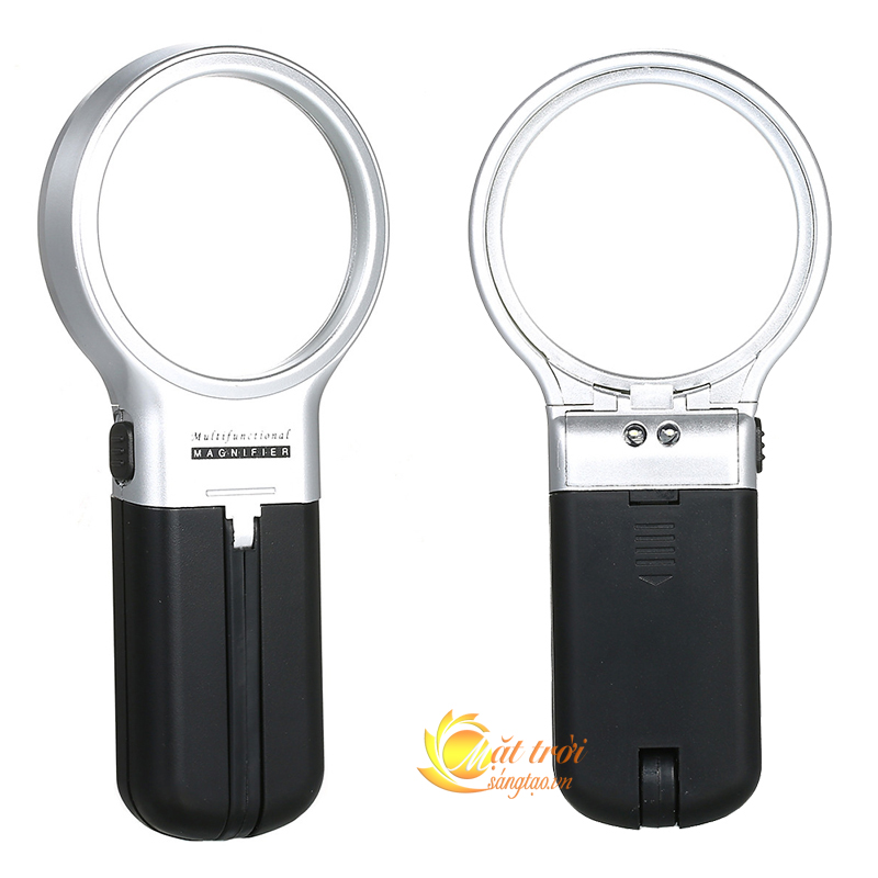 Kính lúp cầm tay kiêm để bàn 3in1 có đèn LED