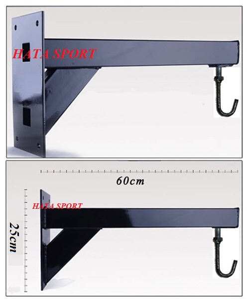 Giá treo bao cát đấm bốc boxing gắn tường thép dày được sơn tĩnh điện cao cấp chắc chắn - Khung treo bao đấm boxing gắn tường