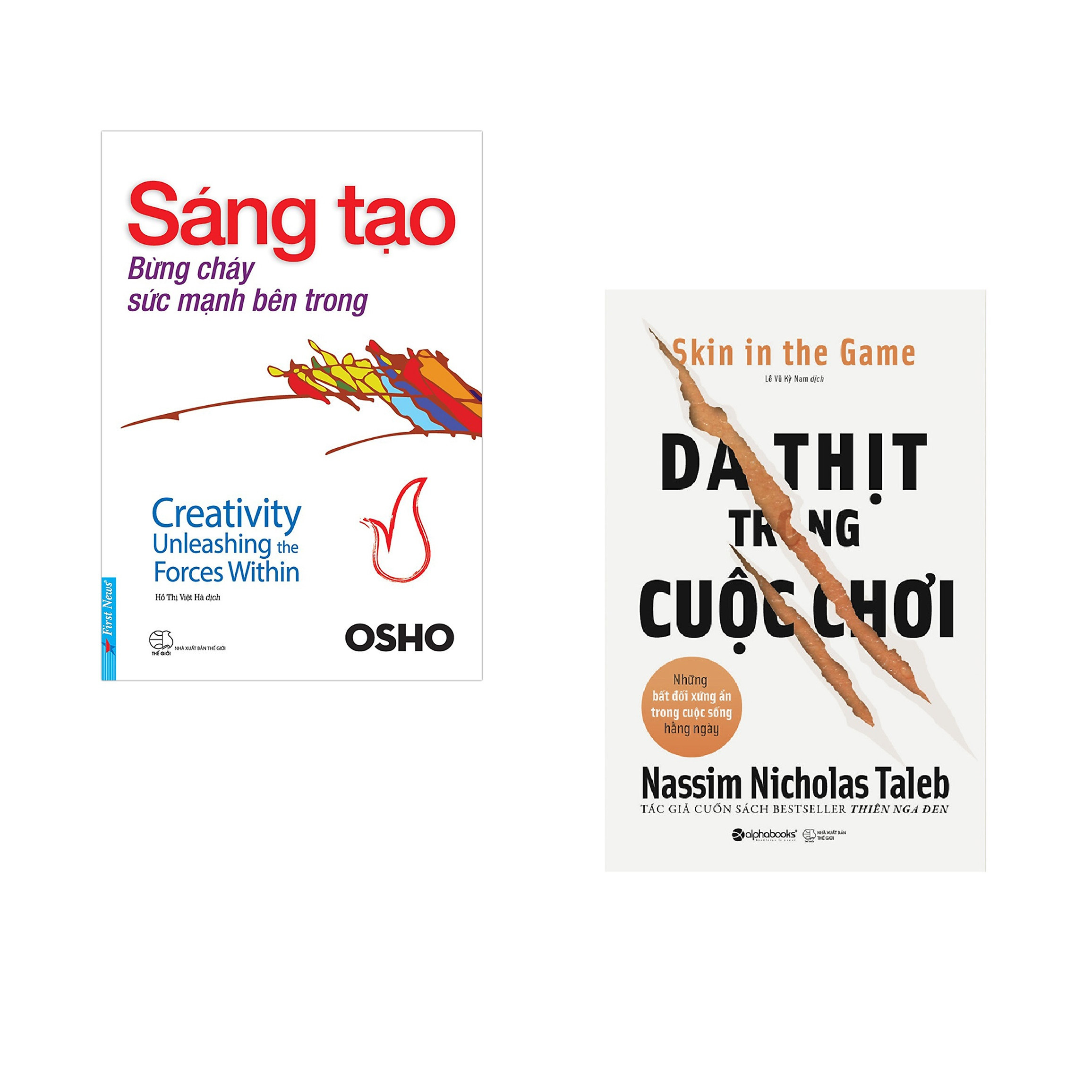 Combo 2 cuốn sách: OSHO - Sáng Tạo Bừng Cháy Sức Mạnh Bên Trong + Da thịt trong cuộc chơi