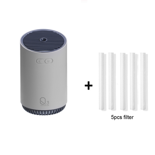 Máy tạo ẩm không dây 320ml, máy khuếch tán hương thơm tích hợp pin 2000mAh, máy tạo ẩm tinh dầu có thể sạc lại di động, máy tạo ẩm không khí gia đình