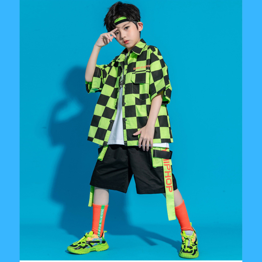 Set Unisex bé trai bé gái phong cách hiphop chất thô BUS005C