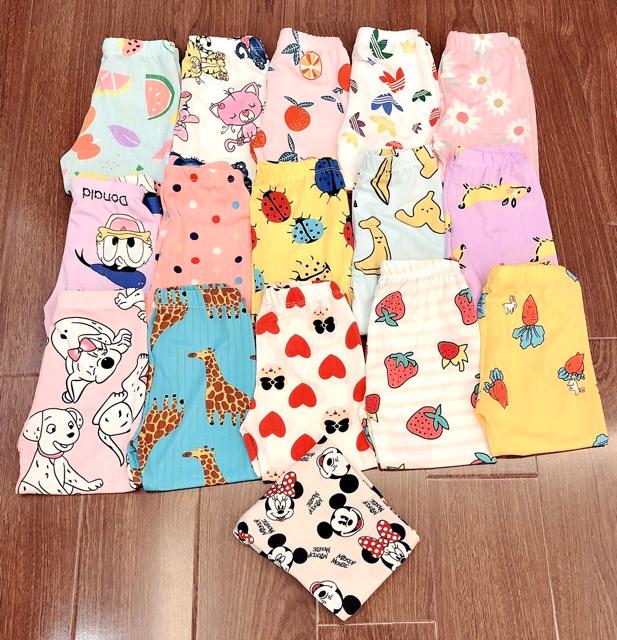 Quần legging dài chất cotton 4 chiều cho bé mẫu mới 2020