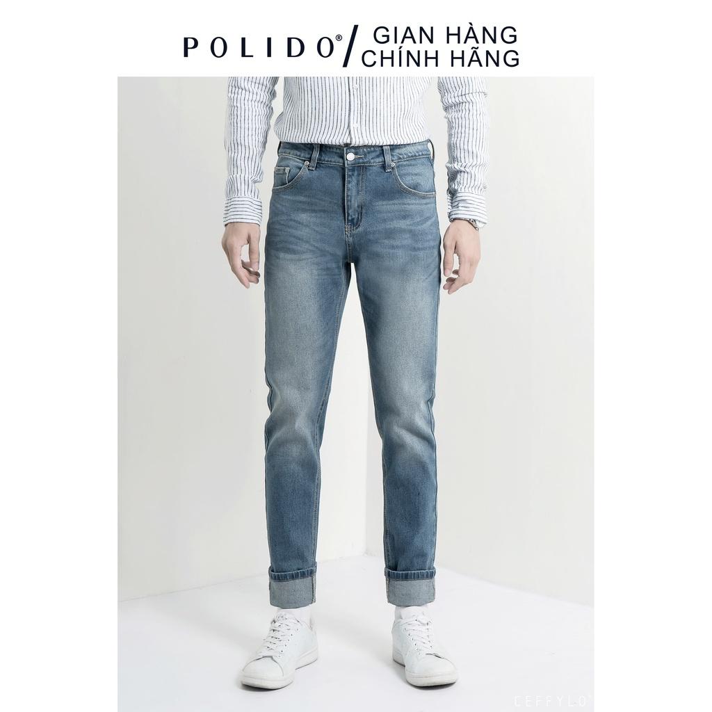 Quần Jeans Trơn CEFFYLO Cao Cấp Dáng Trơn Form Slimfit Asia Ôm Vừa Cơ Thể
