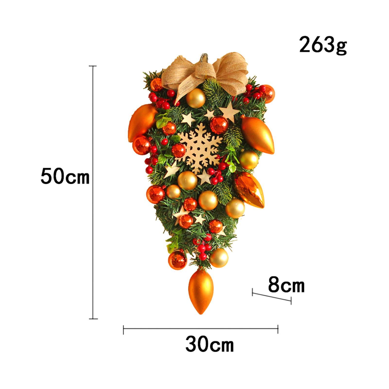 Decorative Christmas Wreath Hanging Garland for Christmas Door Decoration