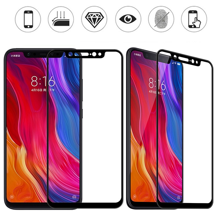 Dán kính cường lực full 5D tràn màn hình dành cho Xiaomi Redmi Note 6 Pro phủ màu