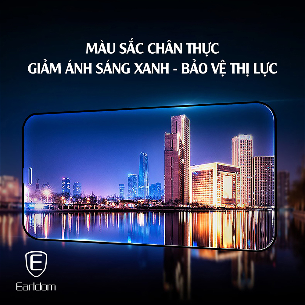 Kính cường lực cho iPhone XsMax/ 11 Pro Max chống ánh sáng xanh, chống vân tay - Hàng Chính Hãng