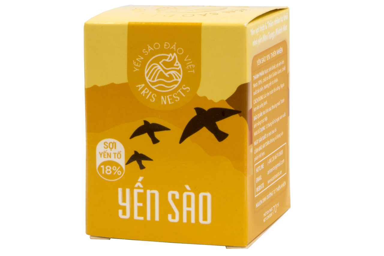 1 HỘP YẾN SÀO ARIS NESTS (SỢI YẾN TỔ 18%) CHÍNH HÃNG CAO CẤP