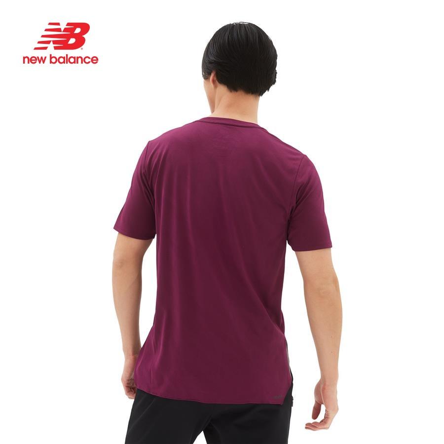 Áo thun thể thao nam New Balance APP RUNNING T-SHIRT M DARKEMBE - MT23281DEM (form quốc tế