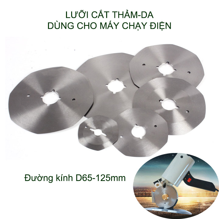 01 Lưỡi cắt thảm, da dùng thay thế cho máy cắt chạy điện, bằng thép cacbon