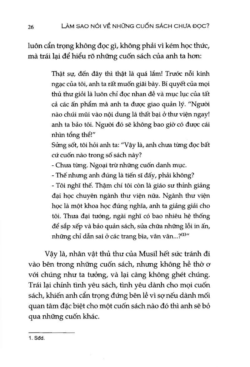 Làm Sao Nói Về Cuốn Sách Chưa Đọc