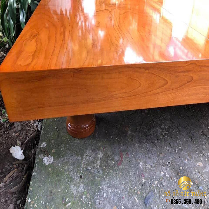Chiếu ngựa gỗ gõ đỏ nam phi :2m4x2m2x20