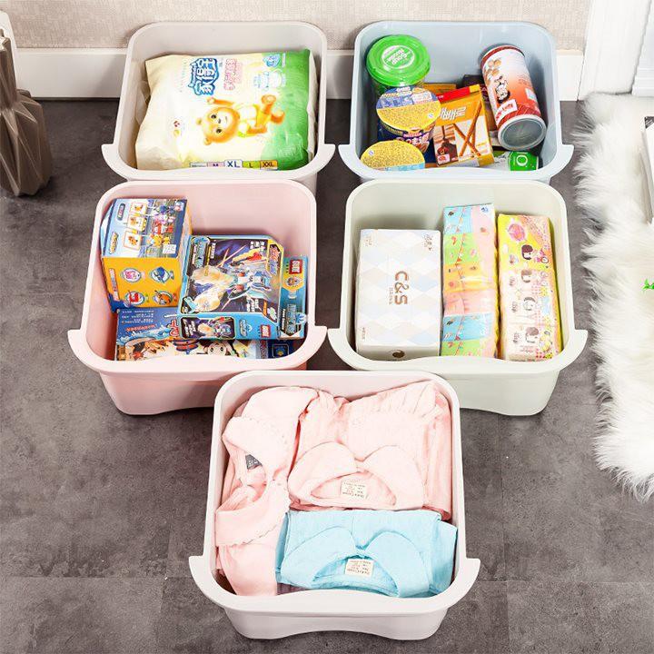 Tủ nhựa đa sắc ngăn kéo 5 tầng có bánh xe hàng
