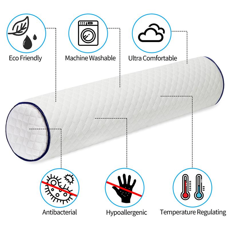 Cột Bông Mút Dài Chăn Ga Gối Sofa Đệm Lưng Đàn Hồi Chậm Chân Eo Cổ Bảo Vệ Cổ Tử Cung Chỉnh Hình Gối