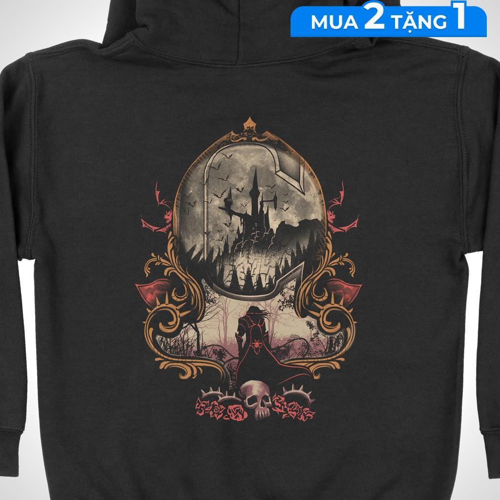 Áo hoodie Castlevania Unisex THE NEXT LEVEL, Cotton 100% nam nữ - HD0028