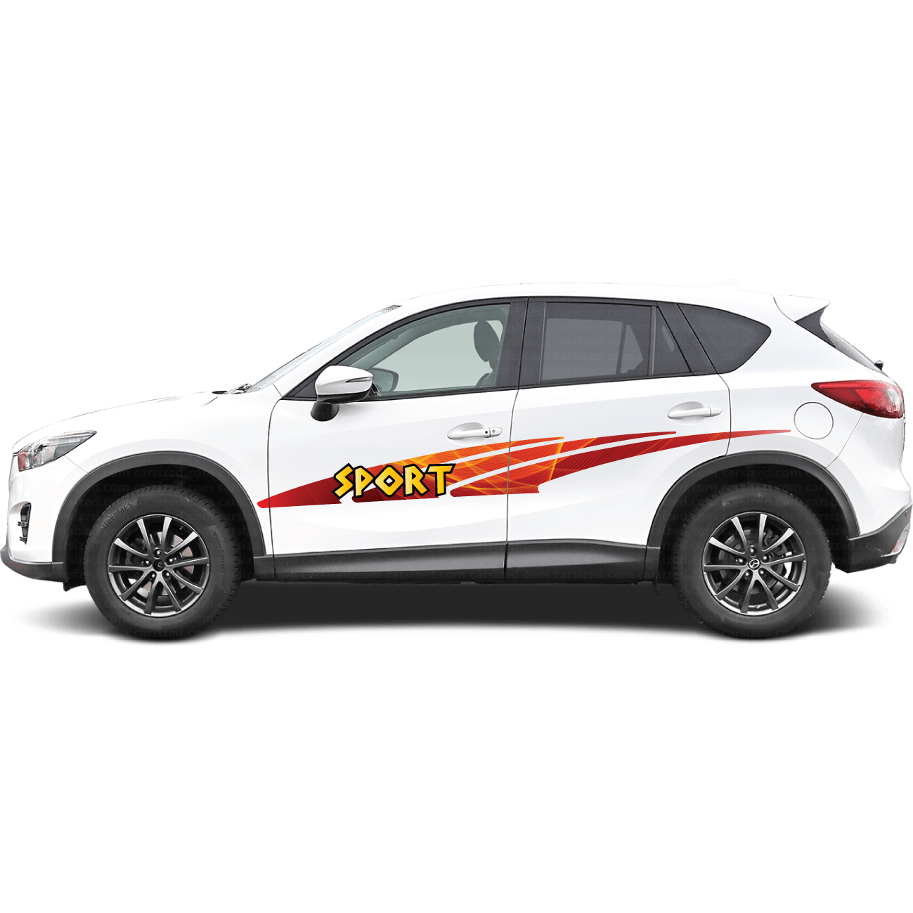 Bộ tem dán sườn cho xe Toyota, tem xe Civic WRAP 45