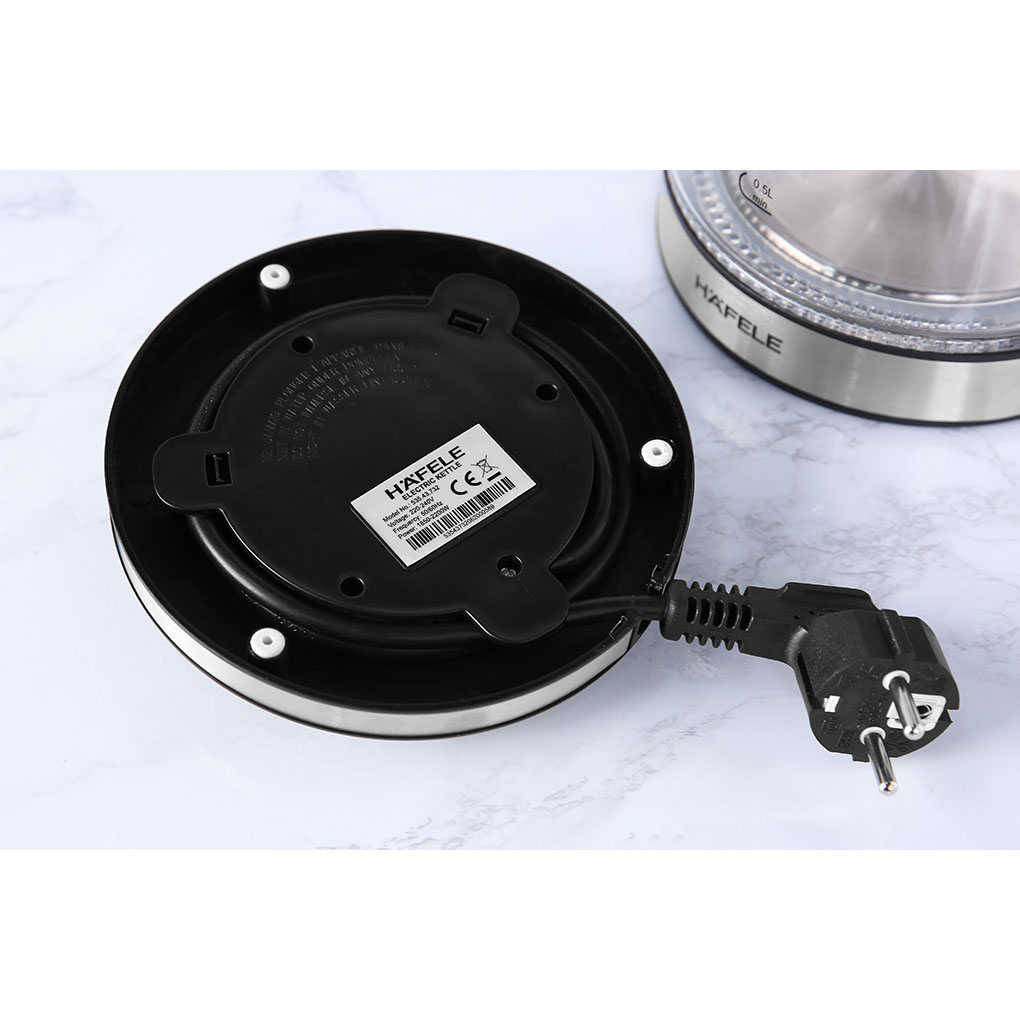 Ấm Đun Nước Mặt Kính Hafele T-602C (1.7 Lít) - Hàng Chính Hãng 