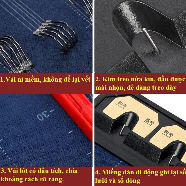 Hộp đựng thẻo câu đài săn hàng Trâu Đỏ, Rồng Tím, Chép Đen độ dài 55cm 62cm 72cm cao cấp