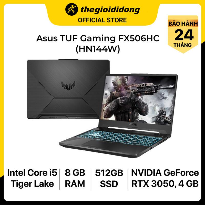 Laptop Asus FX506HC i5 11400H/8GB/512GB/4GB RTX3050/15.6&quot;F/144Hz/Win11/(HN144W)/Đen - Hàng chính hãng