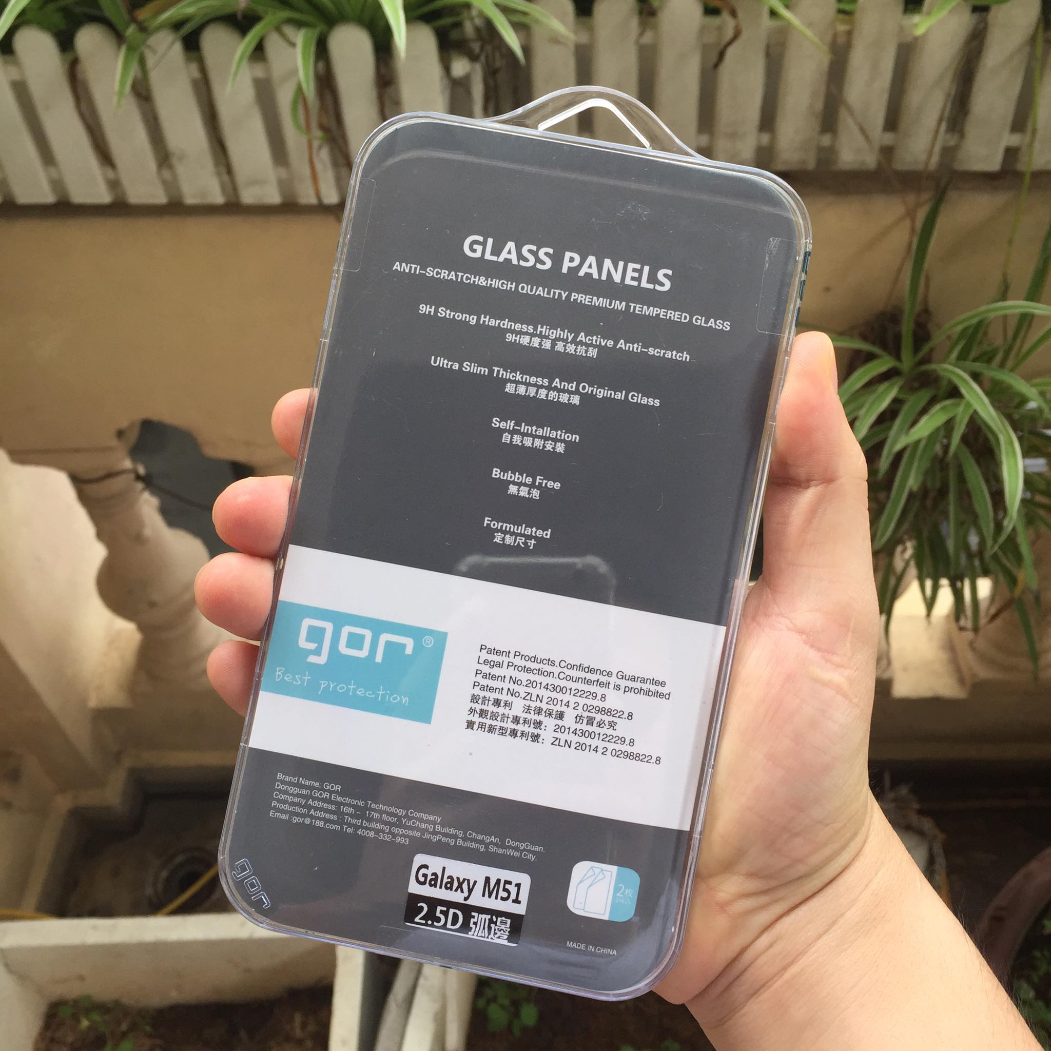 Miếng dán kính cường lực thương hiệu Gor cho Samsung Galaxy M51 hộp 2 miếng dán+ phụ kiện dán- Hàng nhập khẩu