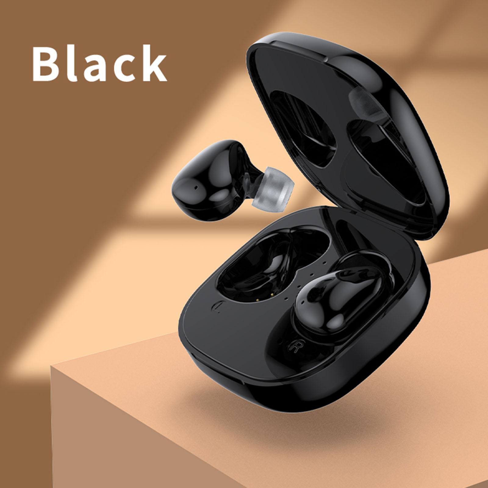 Bluetooth 5.1 Earbuds USB C Built-In Microphone Headset for Sports Music Black