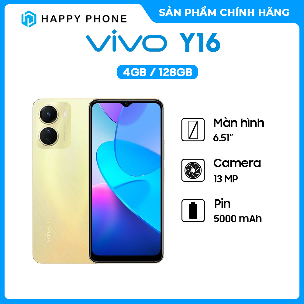 Điện thoại Vivo Y16 (4GB/128GB) - Hàng chính hãng