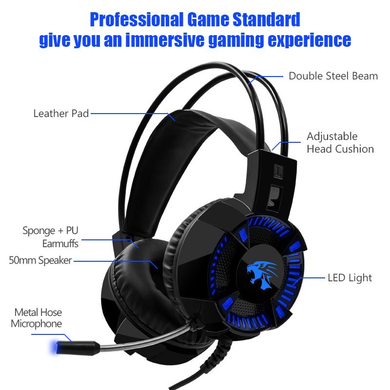 ChonChow Máy Tính Stereo Tai Nghe Chơi Game Tai Nghe Nhét Tai Đèn Nền Game Tai Nghe Dành Cho Điện Thoại Di Động PS4 Xbox PC Game Thủ Kèm Mic