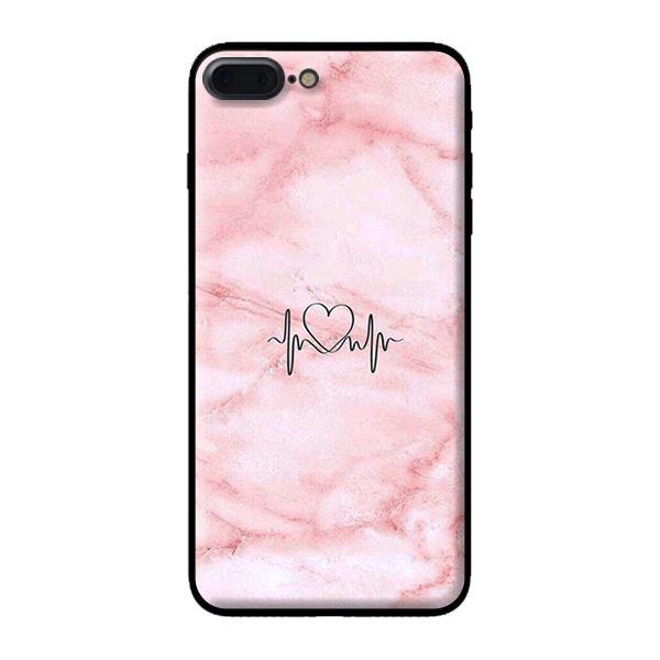 Ốp in cho iPhone 8 Plus Đá Hồng - Hàng chính hãng