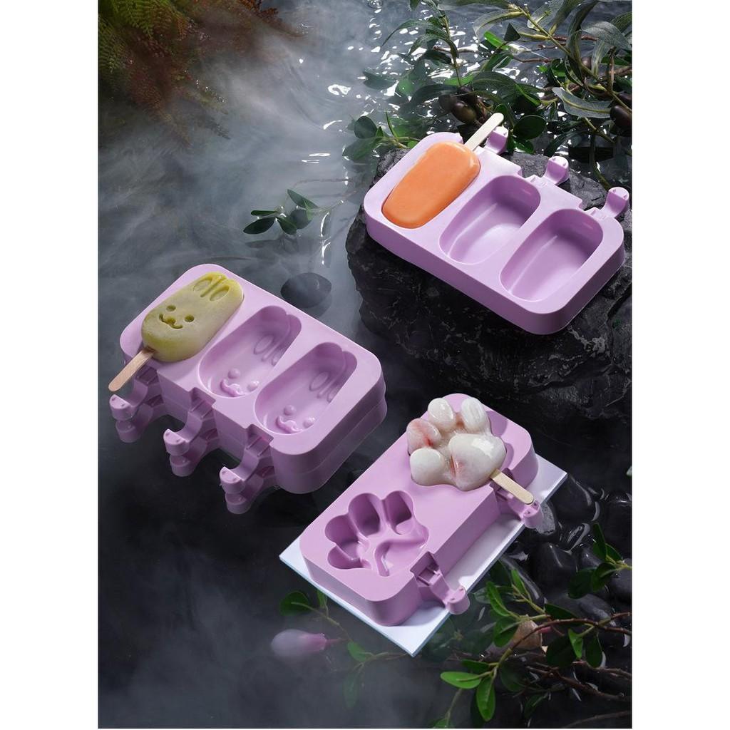 Khuôn làm kem mini ngộ nghĩnh cho bé bằng silicon rất tiện dụng