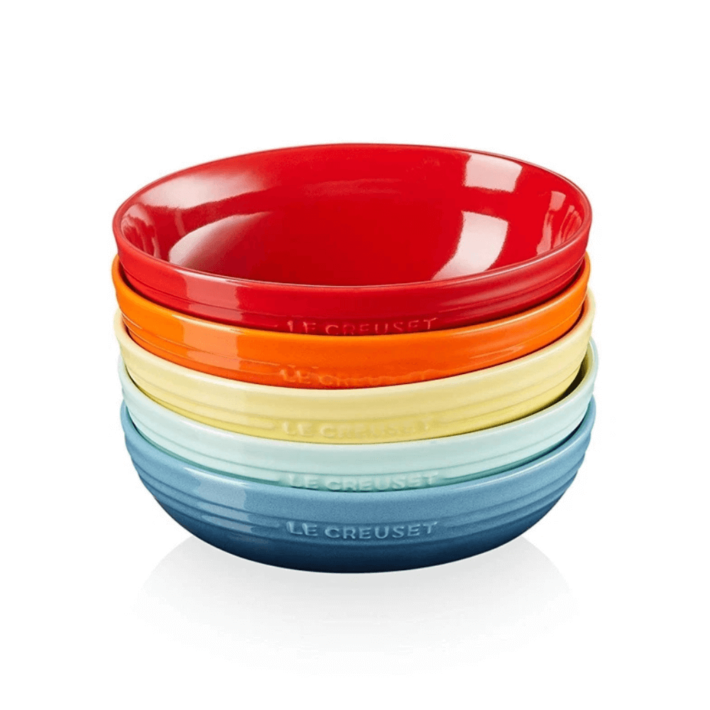 Set 5 đĩa oval cầu vồng Le Creuset 17cm hàng chính hãng