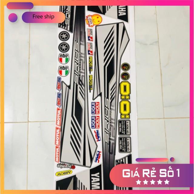 Tem rời dành cho xe Sirius dán xe đen