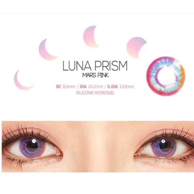 Luna Prism Pink 0 độ Kính Áp Tròng FAIRY SHOP CONTACT LENS màu hồng