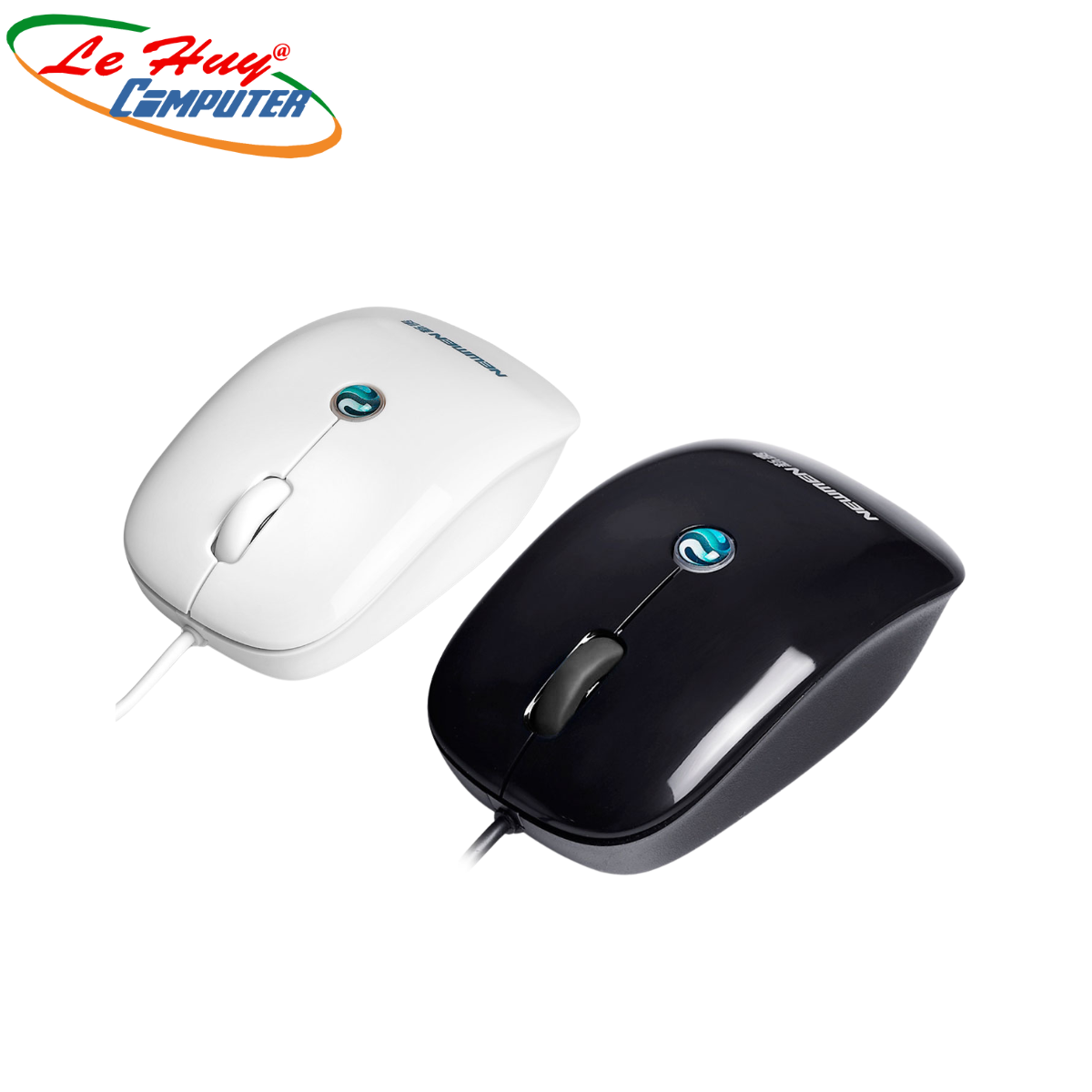 Chuột máy tính Newmen M201 USB (trắng/đen) - Hàng Chính Hãng