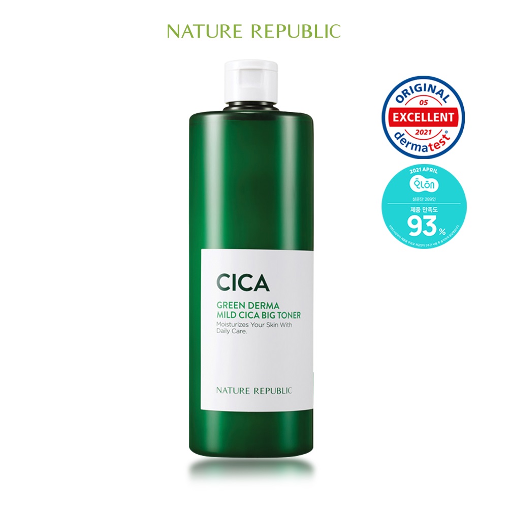 Nước Cân Bằng Da Nature Republic Green Derma Mild Cica Big Toner