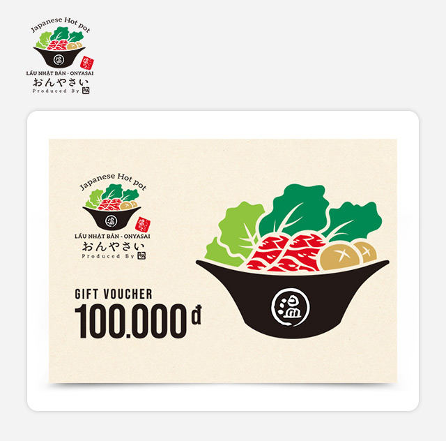 Giftpop - Phiếu Quà Tặng On-Yasai Shabu Shabu 100K 