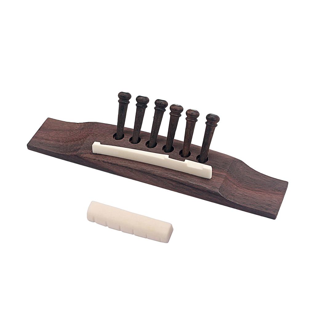 Sunnimix Acoustic Cầu Xương Dây Chân Yên Ngựa Hạt Phần Guitar Phụ Kiện