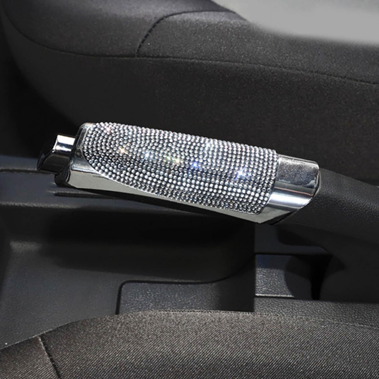 Car Handbrake Cover Hand Brake Sleeve Protective Cover for Women White